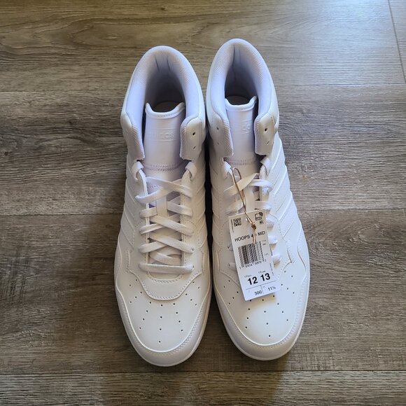 adidas Other - Adidas Hoops 4.0 Mid White Sneakers Classic Men Size 12 Wmn 13